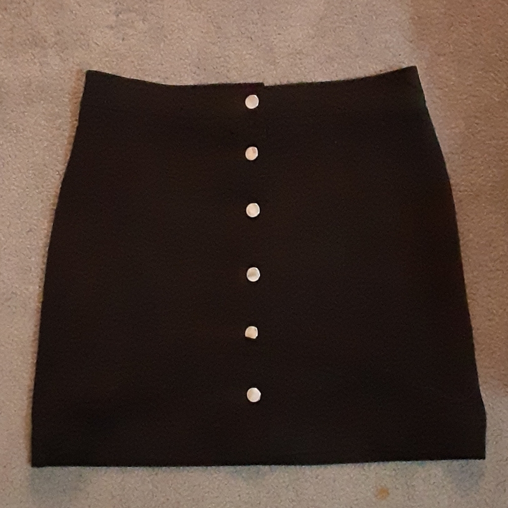 Black button-up skirt